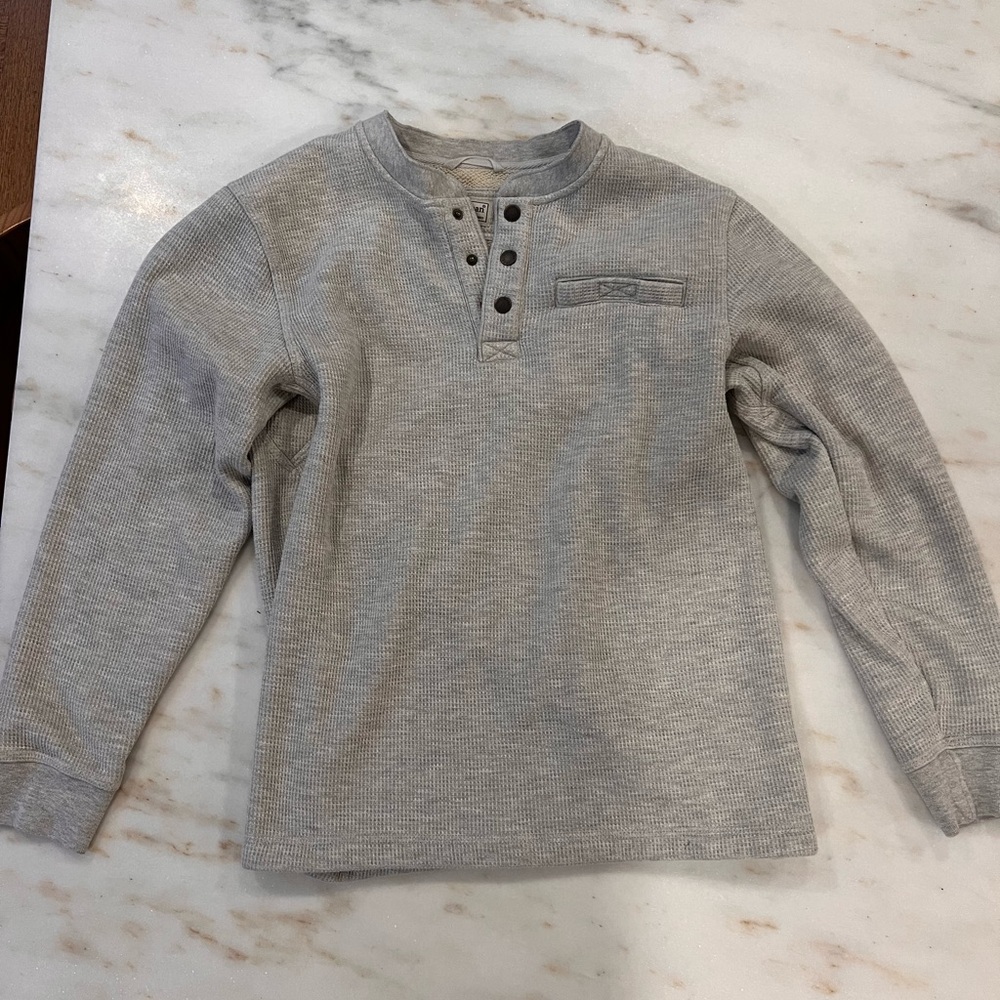 LL Bean Bonded Waffle Fleece Henley